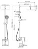 Душевая система WasserKRAFT Sauer A17101
