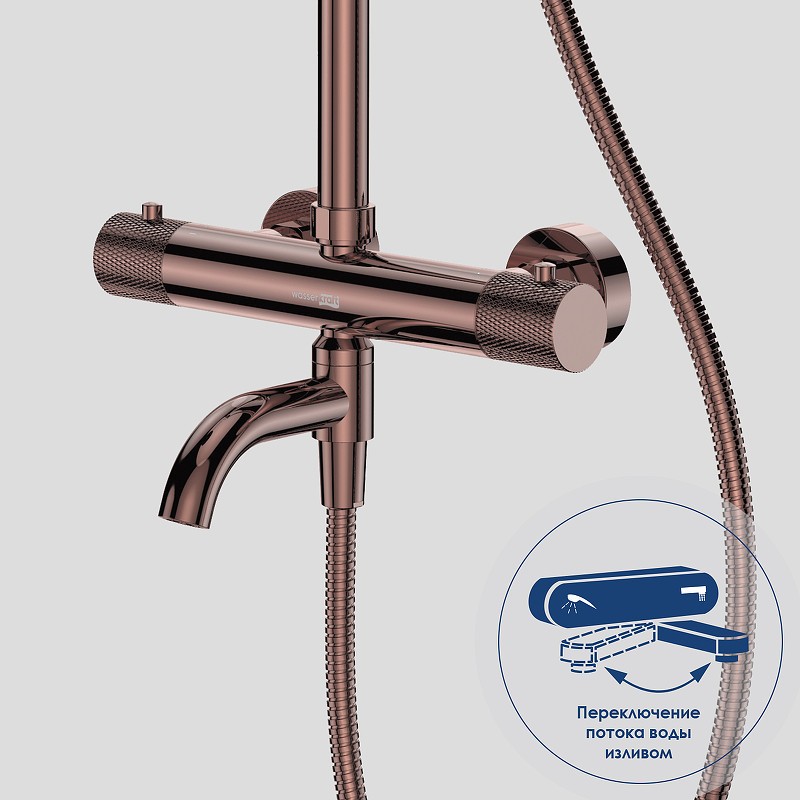 Душевая система WasserKRAFT Paar A18301 с термостатом