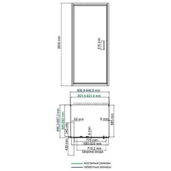 Душевой уголок WasserKRAFT Salm 90x90 27I43