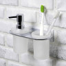 Дозатор для жидкого мыла WasserKRAFT Kammel K-8389 со стаканом для зубных щеток