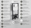 Инсталляция WasserKRAFT Aller 10TLT.010.ME.WH01 для унитаза