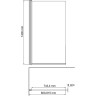 Шторка на ванну WasserKRAFT Berkel 80 48P01-80