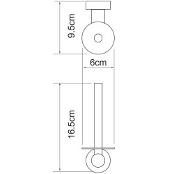 Держатель запасного рулона WasserKRAFT Donau K-9497