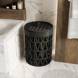 Корзина для белья WasserKRAFT Mosel WB-460-L с крышкой
