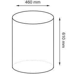 Корзина для белья WasserKRAFT Mosel WB-460-L с крышкой