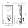 монтажная рама WasserKRAFT Abens 20TLT.010.ME.BL.RG03 для унитаза