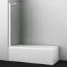 Шторка на ванну WasserKRAFT Leine 80 35P01-80WHITEFixed