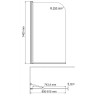 Шторка на ванну WasserKRAFT Leine 80 35P01-80WHITEFixed