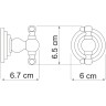 Крючок WasserKRAFT Ammer K-7023D