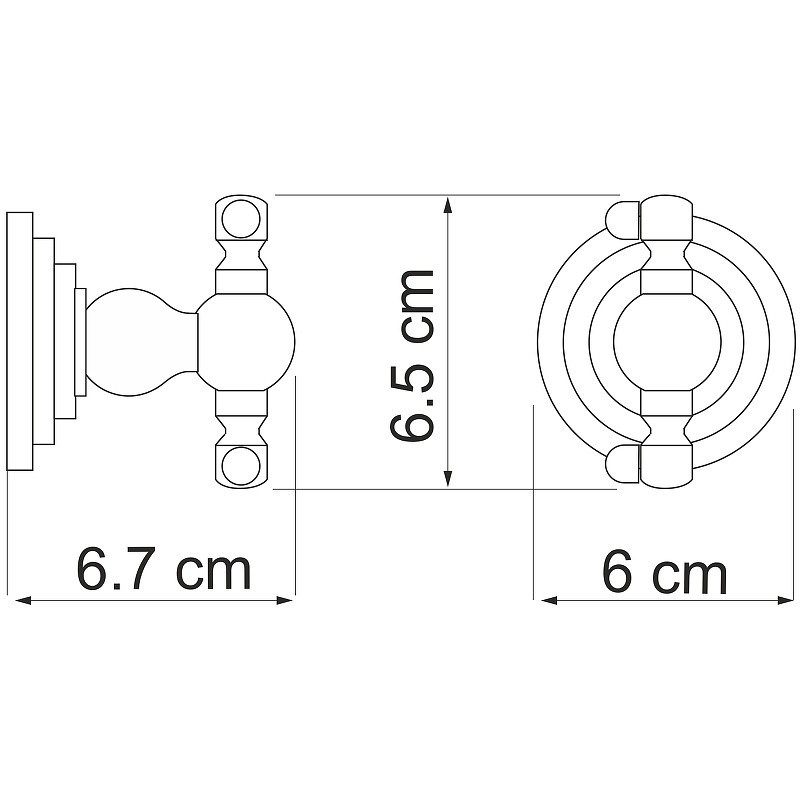 Крючок WasserKRAFT Ammer K-7023D