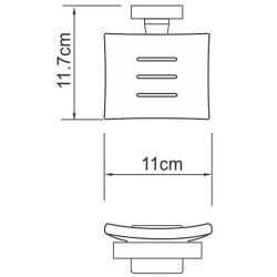 Мыльница WasserKRAFT Dill K-3929