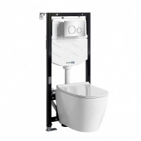 Комплект унитаза с инсталляцией WasserKRAFT Aller 10TLT.010.ME.CH02.H002