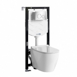 Комплект унитаза с инсталляцией WasserKRAFT Aller 10TLT.010.ME.CH02.H002
