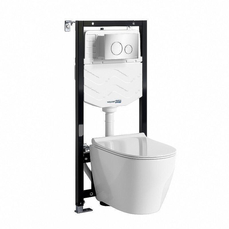 Комплект унитаза с инсталляцией WasserKRAFT Aller 10TLT.010.ME.CH02.H002