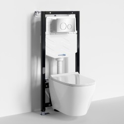 Комплект унитаза с инсталляцией WasserKRAFT Aller 10TLT.010.ME.CH02.H002