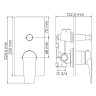 Смеситель для душа WasserKRAFT Wiese 8461