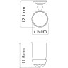 Стакан для зубных щеток WasserKRAFT Ammer K-7028
