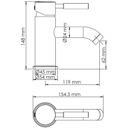 Смеситель для раковины WasserKRAFT Gollach 3305