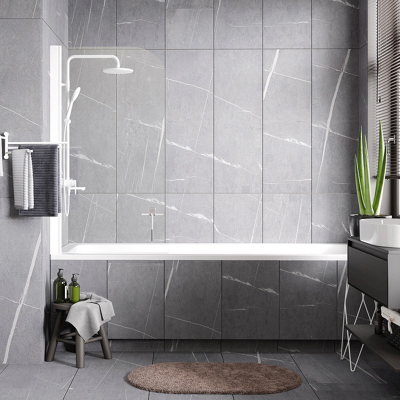 Шторка на ванну WasserKRAFT Leine 80 35P01-80W