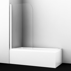 Шторка на ванну WasserKRAFT Leine 80 35P01-80W
