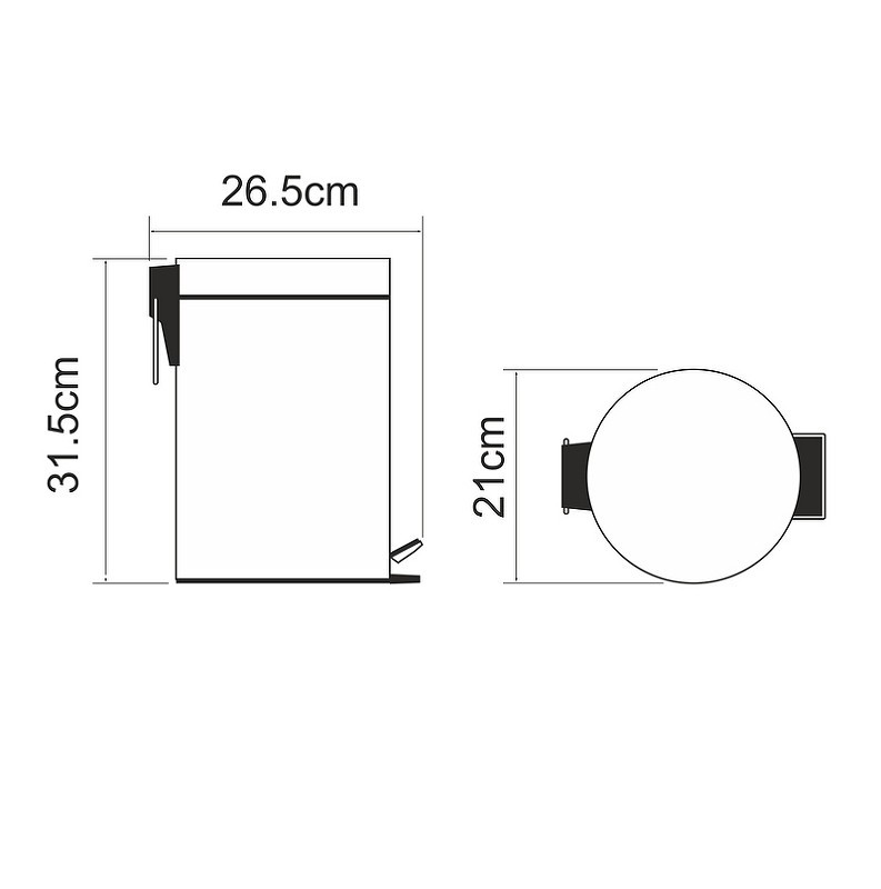 Ведро для мусора WasserKRAFT K-635W