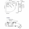 Душевой поддон из стеклопластика WasserKRAFT Elbe 90х90 74T01