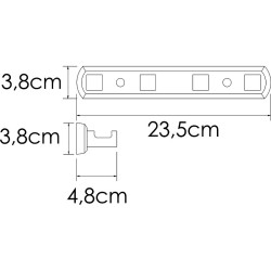 Вешалка для полотенец WasserKRAFT Rhin K-8774