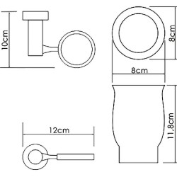 Стакан для зубных щеток WasserKRAFT K-24228