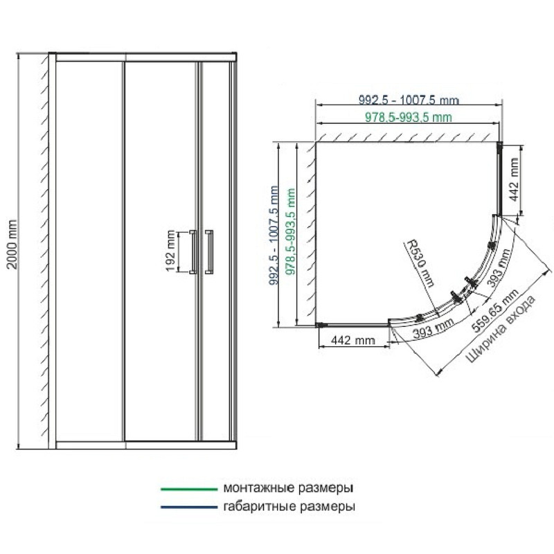 Душевой уголок WasserKRAFT Main 100x100 41S23