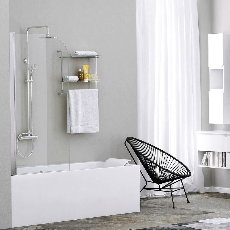 Шторка на ванну WasserKRAFT Leine 80 35P01-80