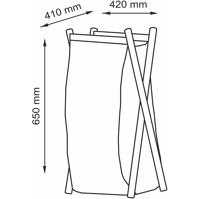 Корзина для белья WasserKRAFT Nau WB-771-L