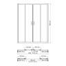 Душевая дверь WasserKRAFT Lippe 160 45S45