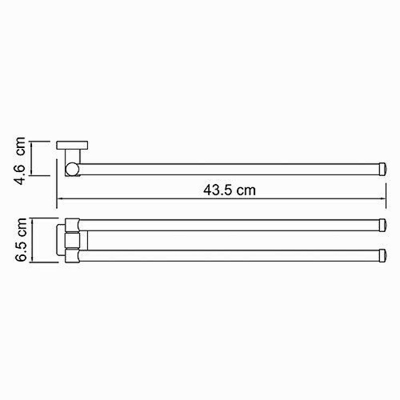 Полотенцедержатель WasserKRAFT Lippe K-6531 поворотный