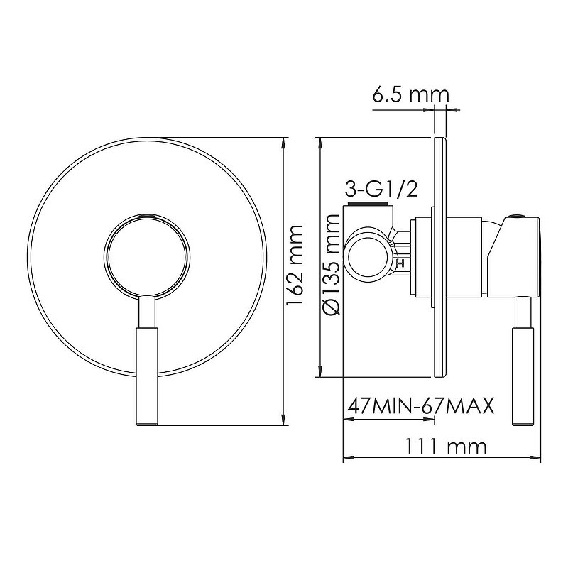 Гигиенический душ WasserKRAFT Wern A04200