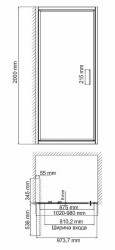 Душевая дверь WasserKRAFT Salm 100 27I12