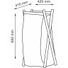 Корзина для белья WasserKRAFT Nau WB-772-L