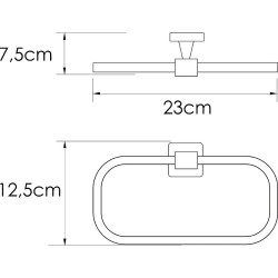Кольцо для полотенец WasserKRAFT Rhin K-8760