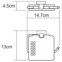 Держатель туалетной бумаги WasserKRAFT Dill K-3925 с крышкой