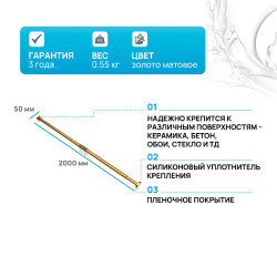 Карниз для ванны WasserKRAFT Aisch 200 SC-551120