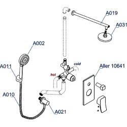 Душевая система WasserKRAFT Aller A14131