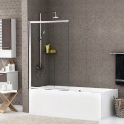 Шторка на ванну WasserKRAFT Main 80 41S02-80WS