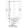 Шторка на ванну WasserKRAFT Main 80 41S02-80WS