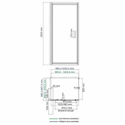 Душевой уголок WasserKRAFT Salm 100x90 27I22