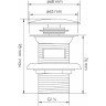 донный клапан WasserKRAFT Asphe A336 click-clack