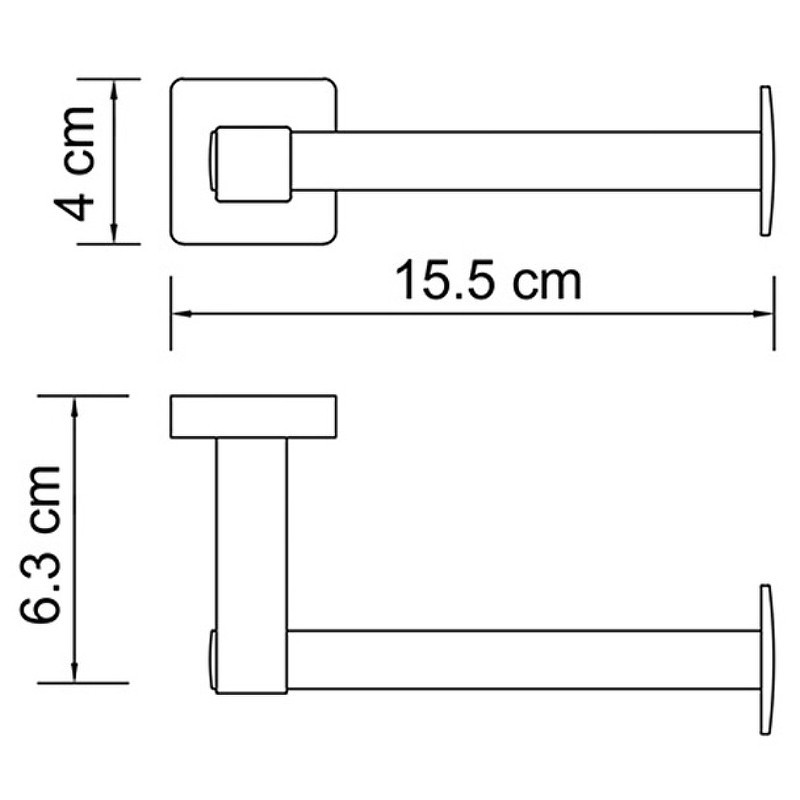 Держатель туалетной бумаги WasserKRAFT Dill K-3996