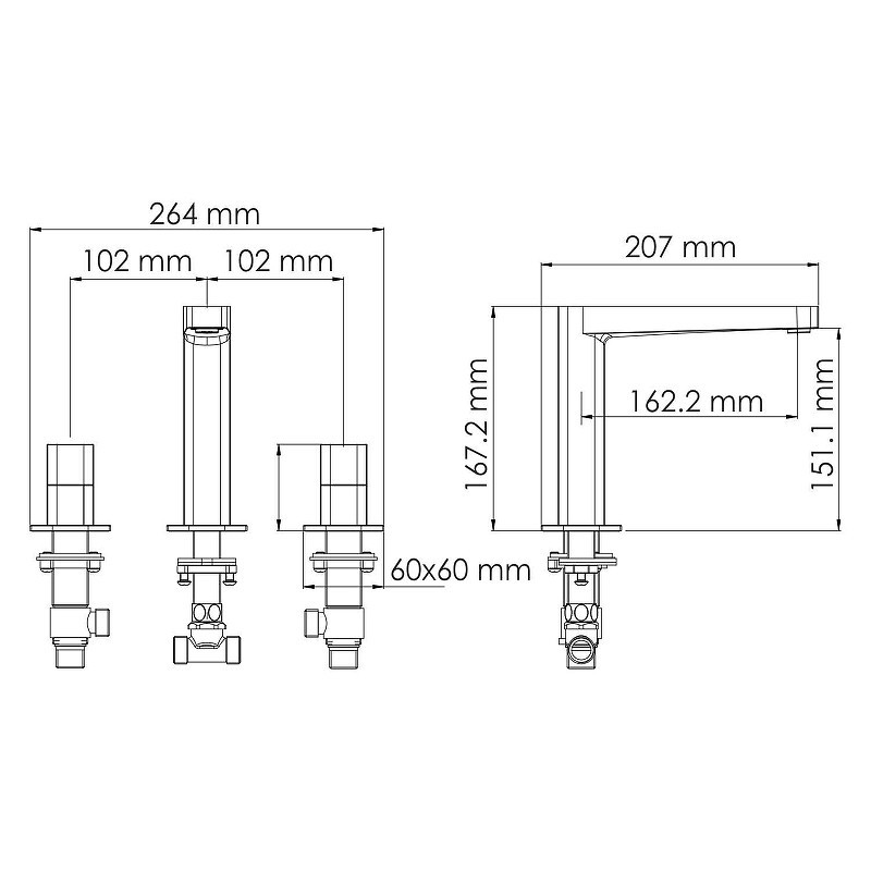 Смеситель для раковины WasserKRAFT Nuthe 9135