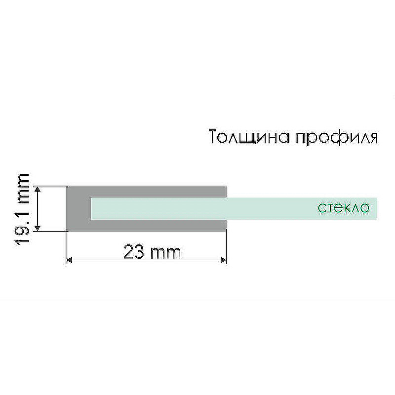 Душевая дверь WasserKRAFT Elbe 90 74P04