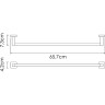 Полотенцедержатель WasserKRAFT Rhin K-8730