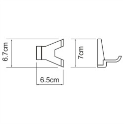 Крючок WasserKRAFT Lopau K-6023D