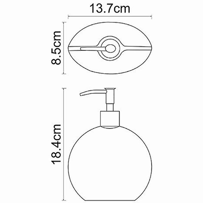Дозатор для жидкого мыла WasserKRAFT Eider K-33399